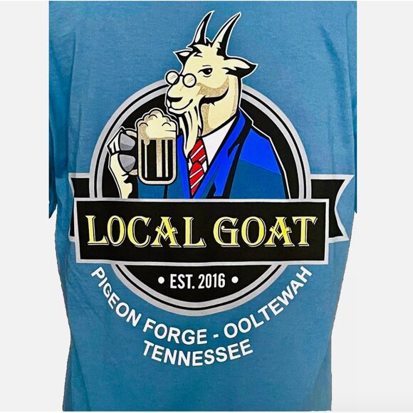 NEW! THE LOCAL GOAT RESTAURANT BEER MUG LOGO TEE SOUVENIR T-SHIRT ADULT SMALL S - Picture 2 of 11